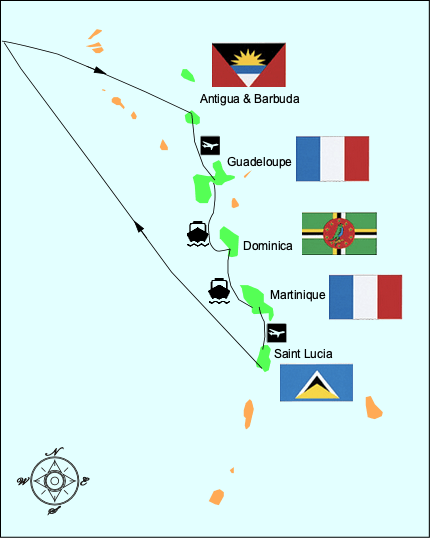 Lesser Antilles Map 1
